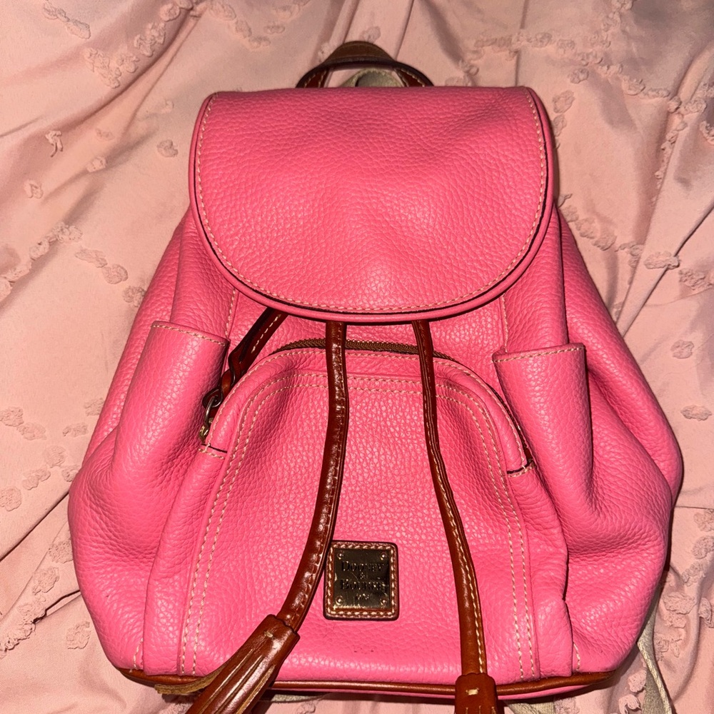 Dooney & Bourke Pink Leather Backpack